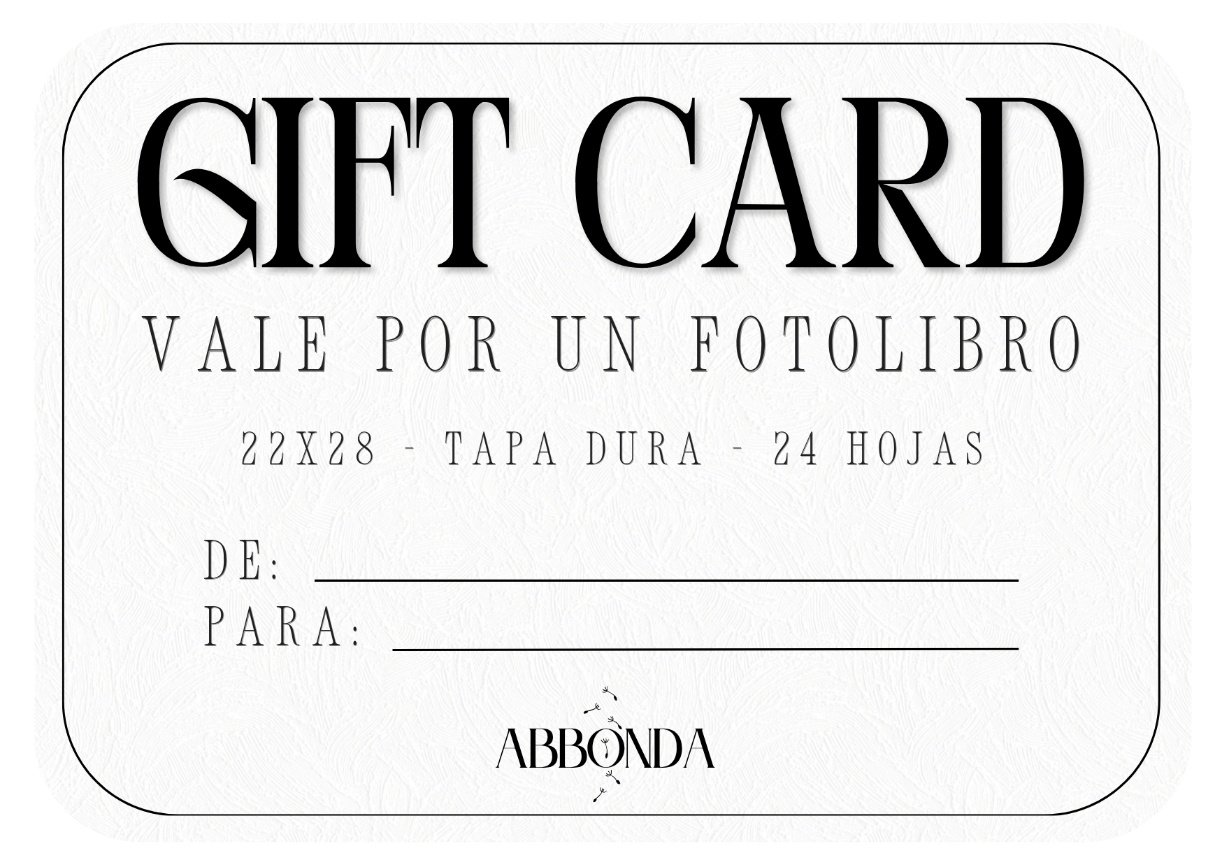 Gift Card Abbonda